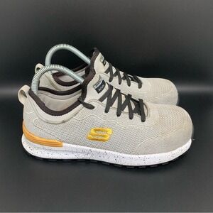 Skechers Work  Gray Composite Toe Safety Shoes ASTM F2412 108033 Womens Sz 7‎